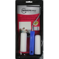 Benson Lakroller/schuimroller schilderset - B10 cm - verfbak en beugel - Verfrollers