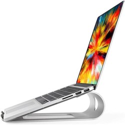 QUVIO Aluminium laptop standaard - Zilver - Klein