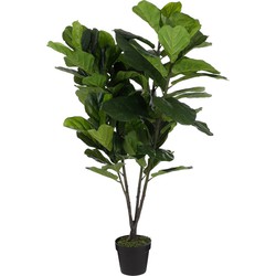 Ficus Lyrata Kunstplant - H150 x Ø80 cm - Groen