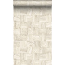 Origin Wallcoverings eco-texture vliesbehang sloophout motief beige - 53 cm x 10,05 m - 347517