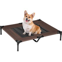 4goodz Ventilerend Hondenligbed 92x76x18cm- Comfortabele Bruin