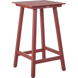 Beliani ADIRONDACK - Statafel-Rood-Synthetisch materiaal