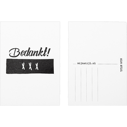 Mijn Stijl - Kaart Bedankt XXX
