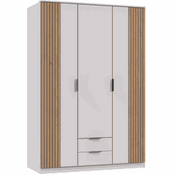 Kast 3 draaideuren en 2 laden L135 cm - LUEBECK
