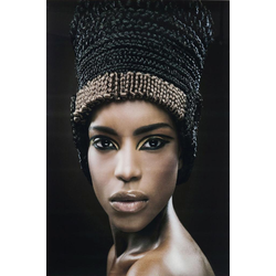 Kare Wandfoto Royal Headdress Face 100x150cm