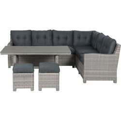 Seagull lounge-diningset - 5-delig -rechts-vintage willow-reflex black