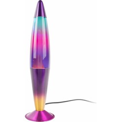 Tafellamp Rainbow Rocket Lava - Paars - Ø10.8x41.5cm