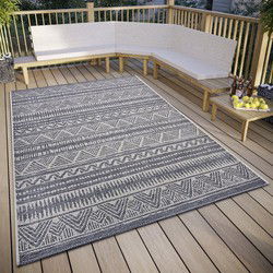 Buitenkleed - Loto Grijs/Beige - 190 X 290 CM