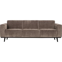 BePureHome Statement 3-Zits Bank - Ribstof - Taupe - 77x230x93