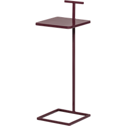 WOOOD Toste bijzettafel - Metaal - Aubergine - 64x22x22