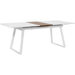 KALUNA  - Uitschuifbare eettafel - Wit - 90 x 160/200 cm - MDF