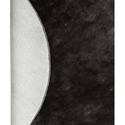 PTMD Flavia Rond Tapijt - H1 x Ø200 cm - Viscose - Zwart