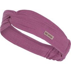 Knit Factory Puck Dames Haarhand - Hoofdband - Violet - One Size - 100% Biologisch katoen