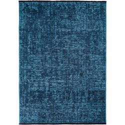 SPACE Vloerkleed – Laagpolig Velours – Modern & Sportief – Katoen & Chenille – Blauw- 160x230 CM