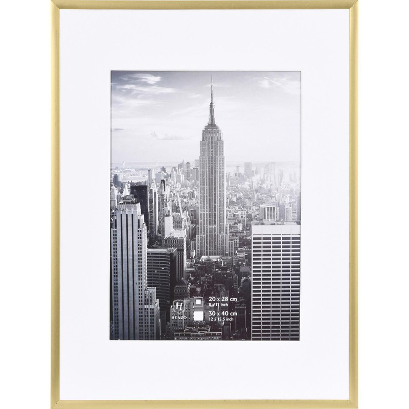Henzo Fotolijst - Manhattan - Fotomaat 30x40 cm - Goud - 