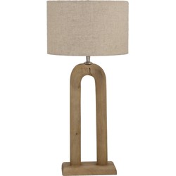 Tafellamp Micky Naturel 80cm - Giga Meubel