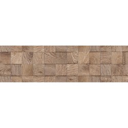 3x Stuks decoratie plakfolie houtnerf look bruine blokken 45 cm x 2 meter zelfklevend - Meubelfolie