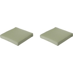 Madison -  Lounge Profi-Line Zitkussen Panama sage - Ca. 60x60 cm - Set van 2