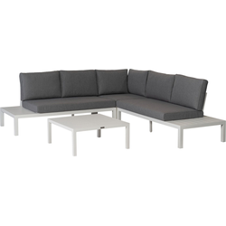 Exotan La Vida Loungeset Buiten - Aluminium - Wit - 63x245x245