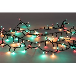 Anna Collection kerstverlichting - groen/geel/roze -1200 cm - Kerstverlichting kerstboom