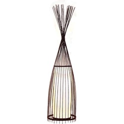 Fine Asianliving Bamboe Gevlochten Vloerlamp - James