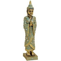 Gouden boeddha beeld staand - 55 cm - Boeddha beelden - Woondecoratie - Beeldjes