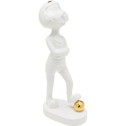 Decofiguur Ball Girl White 29cm