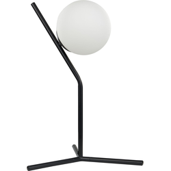 Beliani WAPITI - Tafellamp-Zwart-Glas, IJzer