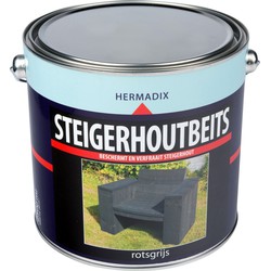 Steigerh.beits rots grijs 2500 ml - Hermadix