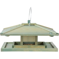 Japans vogelhuisje/voedersilo hout 38 cm - Vogelvoederhuisjes