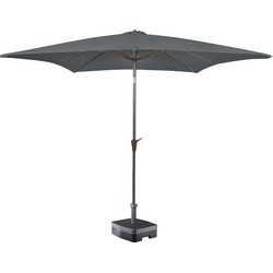 Kopu® Altea Parasol Vierkant 230x230 cm met Windvanger - Grijs