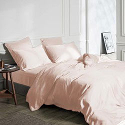 Bamboe Dekbedovertrek Blush Roze-Lits-jumeaux (240 x 200/220 cm)
