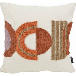 Sierkussen Embroidery Boho Rust | 45  x 45 cm | Katoen