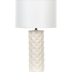 Beliani BALONNE - Tafellamp-Beige-Keramiek