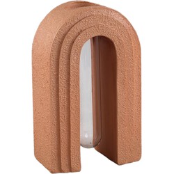 PTMD Vaas Abigail - 15x9x25 cm - Glas - Roest