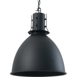 Mexlite hanglamp Espen - zwart - metaal - 42 cm - E27 fitting - 7780ZW
