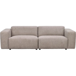 Willard gestoffeerde 3 zitsbank beige - 236 cm