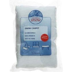 Decoris Sneeuwdeken - 3x stuks - wit - 120 x 80 cm - glitter - sneeuwtapijt - Decoratiesneeuw