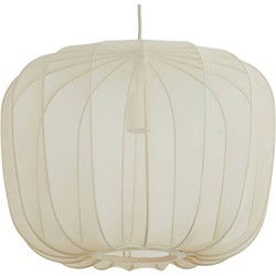 Light & Living - hanglamp - Plumeria - beige wit - textiel - Ø 50cm - E27 - 2963427
