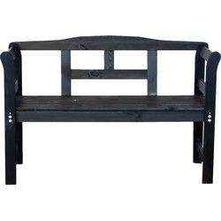 Sens-Line - Friesen bench 113cm - 2-zits - Zwart