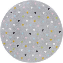 ROND KINDERVLOERKLEED - ADVENTURES HARTJES GRIJS/MULTICOLOR