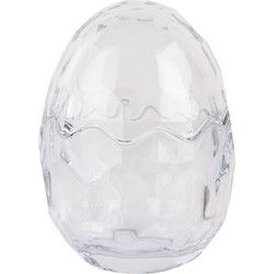 Clayre & Eef Glazen potje Ei Ø 9x12 cm Transparant Glas