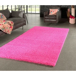 Hoogpolig vloerkleed - Candy Shaggy Fuschia Roze - 80 X 250 CM