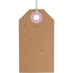 Present Time - Memo Board Tag Large - Roze