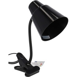 Gerimport Bureaulamp met klem - zwart - 22 x 12 x 32 cm - Buigbare leeslampen/ tafellampen - Bureaulampen
