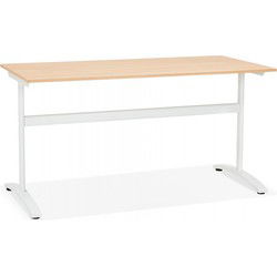 Groot recht bureau CRYPTO 160x80x74 cm Beige