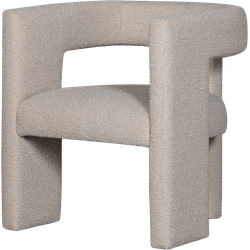 WOOOD Tiwa Fauteuil - Bouclé - Beige - 70x64x64