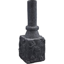 PTMD Mailey Decoratieve Pot - 20 x 20 x 54 cm - Cement - Zwart