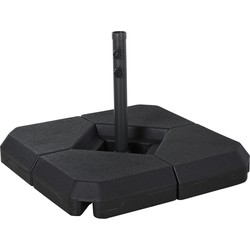 4goodz Vulbare Parasolvoet Tegels met Kruis - 60 KG 84D-089