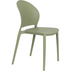 Housecraft Living Sjoerd Tuinstoelen/ Eetkamerstoelen Kunststof Groen - Set van 4